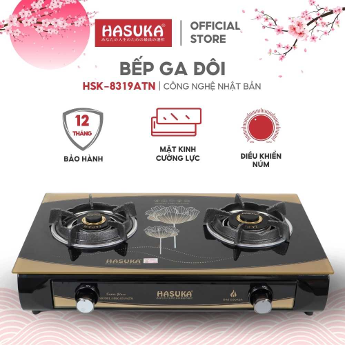 BẾP GAS DƯƠNG KÍNH HASUKA HSK-8319ATN