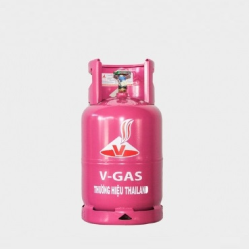 Bình Gas V-Gas 12kg Màu Hồng