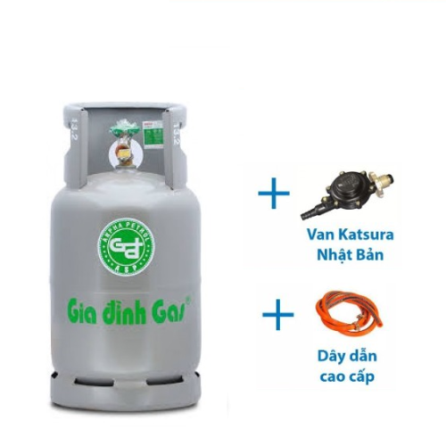 Bộ Bình Gas Gia Đình 12Kg Màu Xám